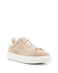 hellbeige Wildleder niedrige Sneakers von Woolrich