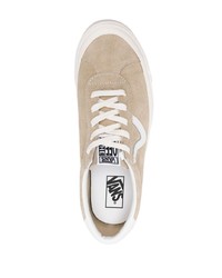 hellbeige Wildleder niedrige Sneakers von Vans