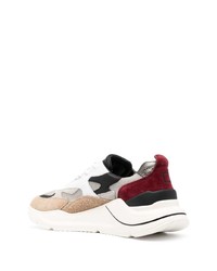 hellbeige Wildleder niedrige Sneakers von D.A.T.E