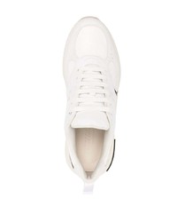 hellbeige Wildleder niedrige Sneakers von Ferragamo