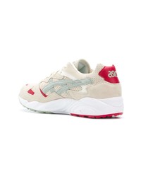 hellbeige Wildleder niedrige Sneakers von Asics