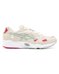 hellbeige Wildleder niedrige Sneakers von Asics