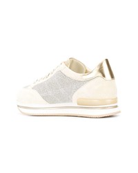 hellbeige Wildleder niedrige Sneakers von Hogan