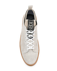 hellbeige Wildleder niedrige Sneakers von Kenzo