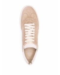 hellbeige Wildleder niedrige Sneakers von Officine Creative