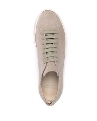 hellbeige Wildleder niedrige Sneakers von Officine Creative