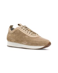 hellbeige Wildleder niedrige Sneakers von Grenson