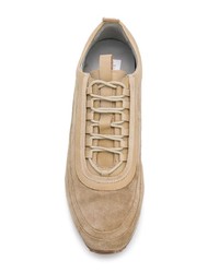 hellbeige Wildleder niedrige Sneakers von Grenson