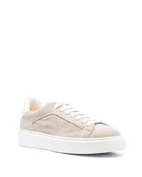 hellbeige Wildleder niedrige Sneakers von Doucal's