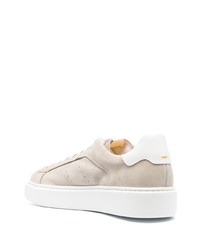 hellbeige Wildleder niedrige Sneakers von Doucal's