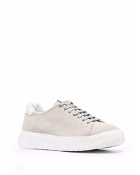 hellbeige Wildleder niedrige Sneakers von Fratelli Rossetti