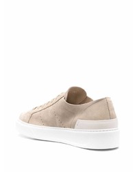 hellbeige Wildleder niedrige Sneakers von Woolrich