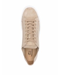 hellbeige Wildleder niedrige Sneakers von Woolrich