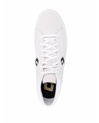 hellbeige Wildleder niedrige Sneakers von Converse