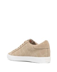 hellbeige Wildleder niedrige Sneakers von Kurt Geiger London