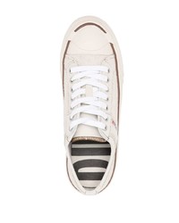 hellbeige Wildleder niedrige Sneakers von Diesel