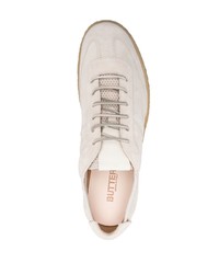 hellbeige Wildleder niedrige Sneakers von Buttero