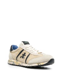 hellbeige Wildleder niedrige Sneakers von Premiata