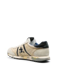 hellbeige Wildleder niedrige Sneakers von Premiata