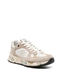 hellbeige Wildleder niedrige Sneakers von Premiata