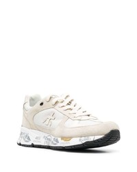 hellbeige Wildleder niedrige Sneakers von Premiata