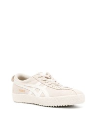 hellbeige Wildleder niedrige Sneakers von Asics