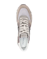 hellbeige Wildleder niedrige Sneakers von Premiata