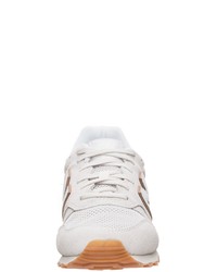 hellbeige Wildleder niedrige Sneakers von New Balance