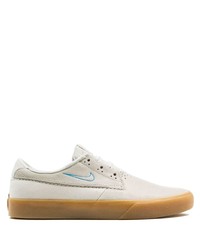 hellbeige Wildleder niedrige Sneakers von Nike