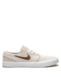 hellbeige Wildleder niedrige Sneakers von Nike