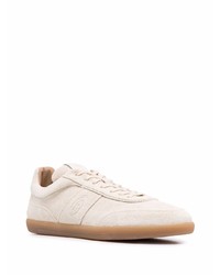 hellbeige Wildleder niedrige Sneakers von Tod's