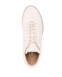 hellbeige Wildleder niedrige Sneakers von Tod's