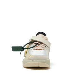 hellbeige Wildleder niedrige Sneakers von Off-White