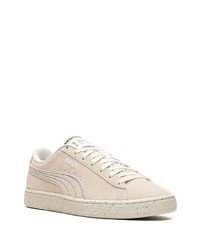 hellbeige Wildleder niedrige Sneakers von Puma