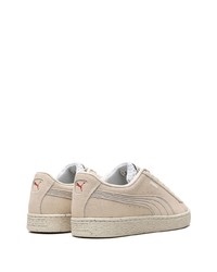 hellbeige Wildleder niedrige Sneakers von Puma