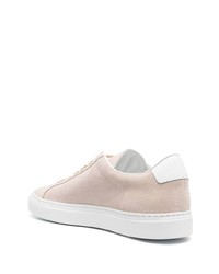 hellbeige Wildleder niedrige Sneakers von Common Projects