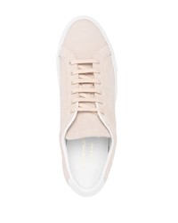 hellbeige Wildleder niedrige Sneakers von Common Projects