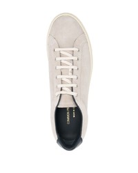 hellbeige Wildleder niedrige Sneakers von Common Projects