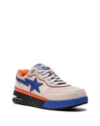 hellbeige Wildleder niedrige Sneakers von A Bathing Ape