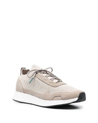 hellbeige Wildleder niedrige Sneakers von PS Paul Smith