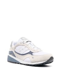 hellbeige Wildleder niedrige Sneakers von Saucony