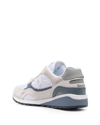 hellbeige Wildleder niedrige Sneakers von Saucony