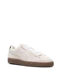 hellbeige Wildleder niedrige Sneakers von Puma