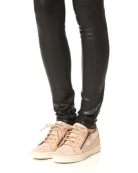 hellbeige Wildleder niedrige Sneakers von Giuseppe Zanotti