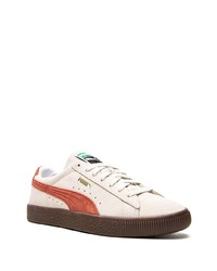 hellbeige Wildleder niedrige Sneakers von Puma