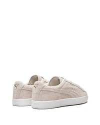 hellbeige Wildleder niedrige Sneakers von Puma