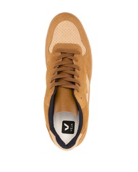 hellbeige Wildleder niedrige Sneakers von Veja