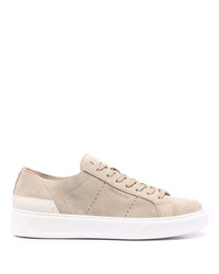 hellbeige Wildleder niedrige Sneakers von Woolrich