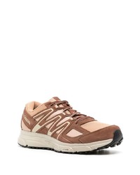 hellbeige Wildleder niedrige Sneakers von Salomon S/Lab