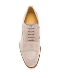 hellbeige Wildleder Oxford Schuhe von Scarosso